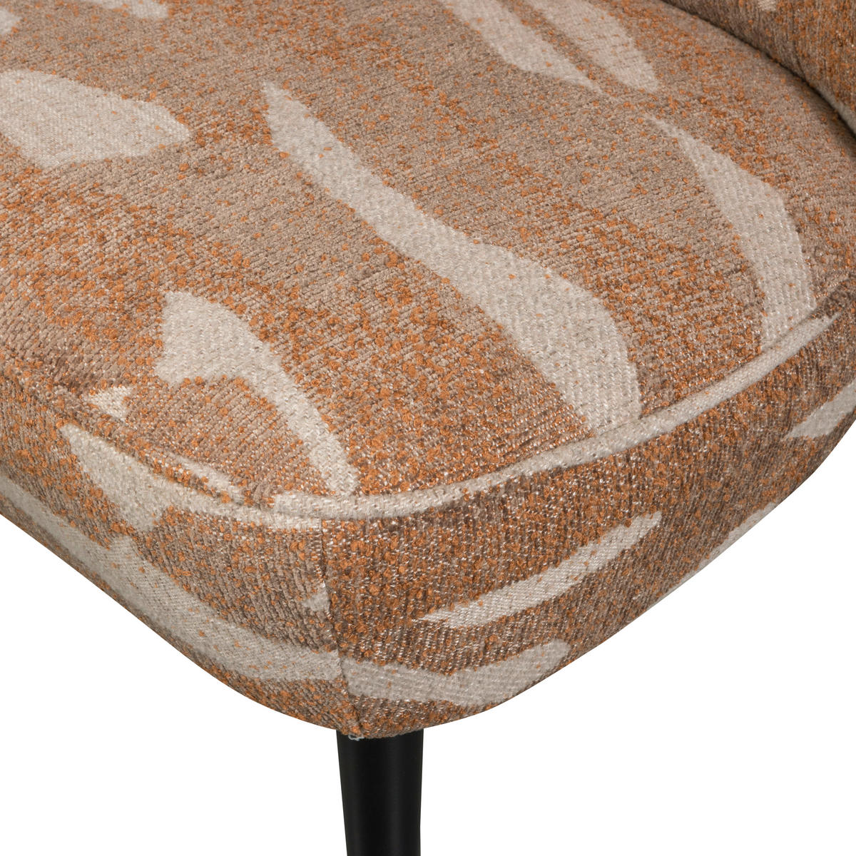 SESSEL in Webstoff Sandfarben  - Sandfarben/Schwarz, Design, Holz/Textil (59/71/70cm) - Livetastic