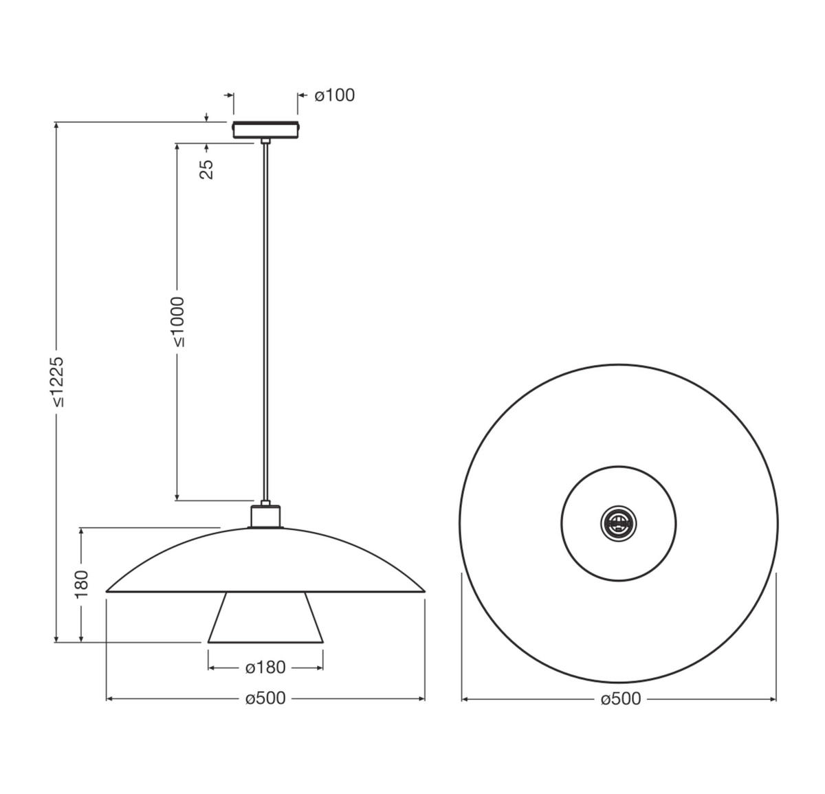 HÄNGELEUCHTE 186/50/125,5 cm  - Blau/Rosa, Basics, Metall (186/50/125,5cm) - Osram