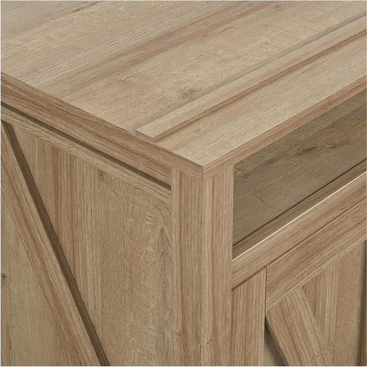 LOWBOARD Franklin  in 151/75/40 cm  - Eichefarben/Braun, Design, Holzwerkstoff/Metall (151/75/40cm) - MID.YOU