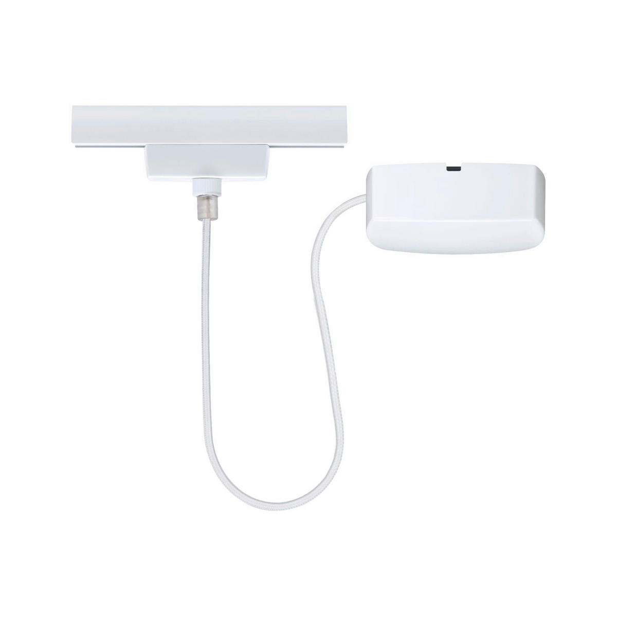 SCHIENENSYSTEM-EINSPEISER URail Kabeleinspeisung m.1000W 16,5/100 cm   - Weiß, Basics, Metall (16,5/100cm) - Paulmann