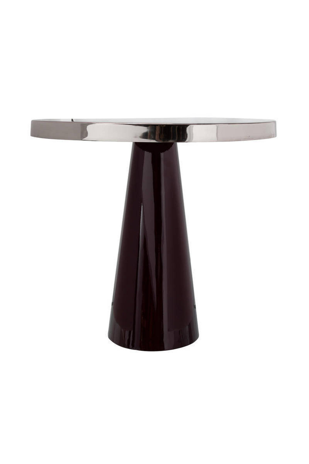 BEISTELLTISCH in Metall 51/51/47 cm  - Beere/Silberfarben, Trend, Metall (51/51/47cm) - Kayoom