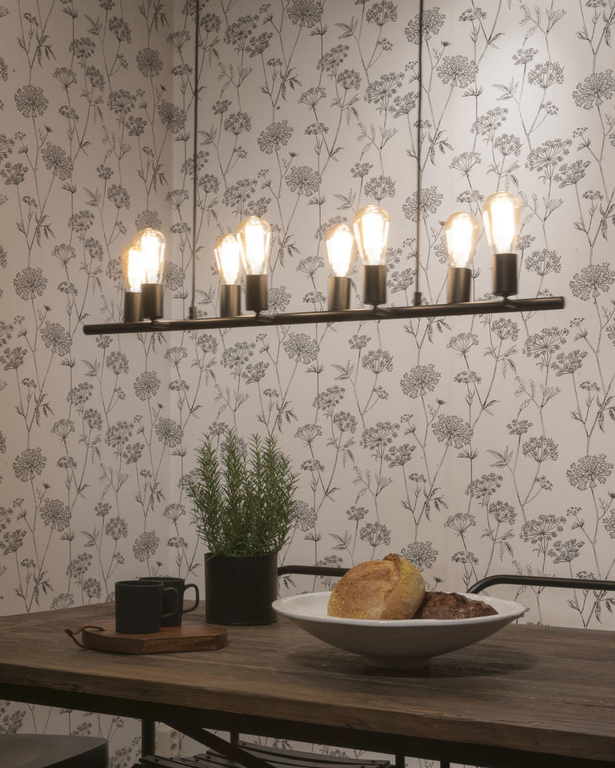 HÄNGELEUCHTE 105/28/28-175 cm  - Schwarz, Design, Metall (105/28/28-175cm) - It's about Romi