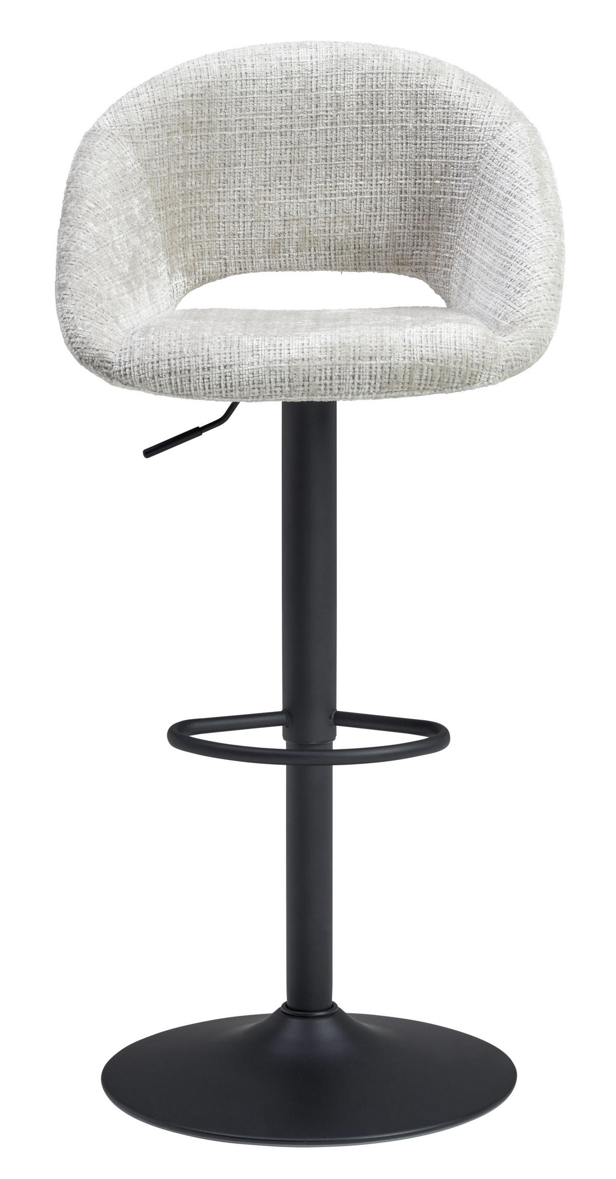 BARHOCKER in Beige  - Beige/Schwarz, MODERN, Textil/Metall (52/89-110/49cm) - MID.YOU