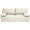 SCHLAFSOFA Naturfarben  - Chromfarben/Naturfarben, Design, Textil/Metall (192/77-88/110-120cm) - Bali