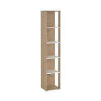 REGAL Weiß, Eichefarben  - Eichefarben/Weiß, MODERN, Holzwerkstoff (40,8/204,7/34,3cm) - MID.YOU