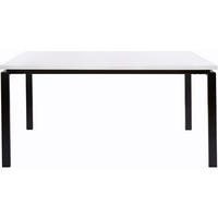 ESSTISCH in Metall, Holzwerkstoff 160/90/75 cm   - Schwarz/Weiß, Design, Holzwerkstoff/Metall (160/90/75cm) - MID.YOU