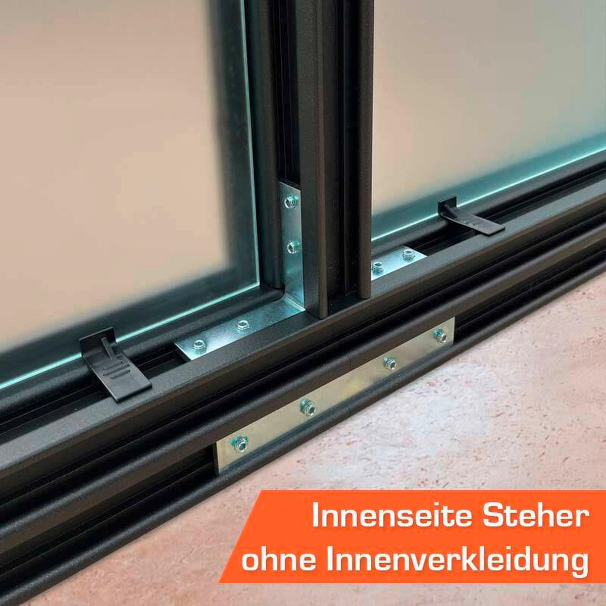 GERÄTEHAUS 443/229/338 cm  - Anthrazit, Basics, Kunststoff/Metall (443/229/338cm)