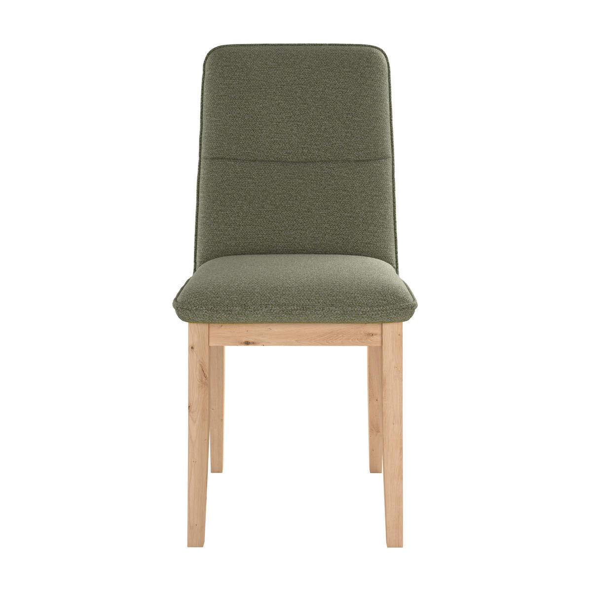 STUHL   Webstoff  - Eichefarben/Grün, KONVENTIONELL, Holz/Textil (47/91/44cm) - Livetastic