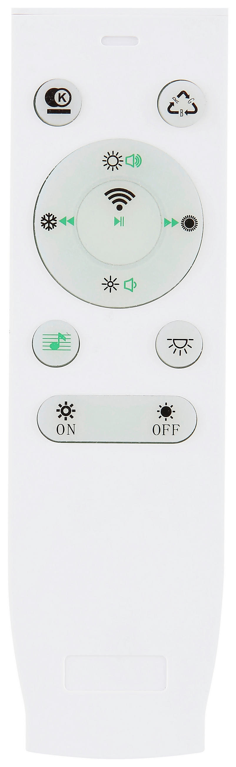 LED-DECKENLEUCHTE  Smart 60/6,1 cm   - Klar/Opal, Basics, Kunststoff/Metall (60/6,1cm) - Novel