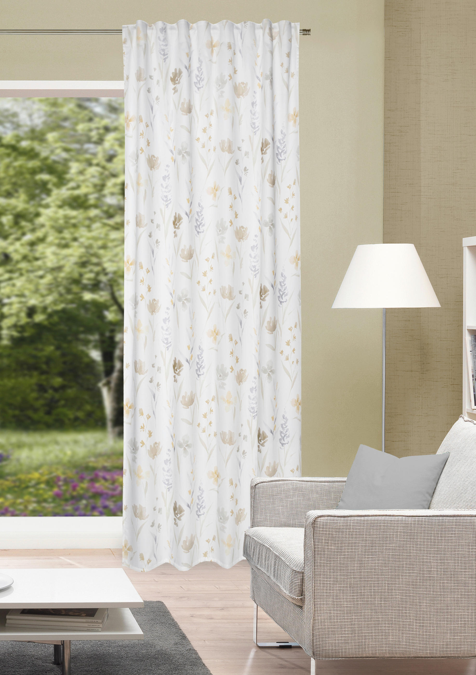 FERTIGVORHANG  blickdicht   135/245 cm  - Naturfarben, Natur, Textil (135/245cm)