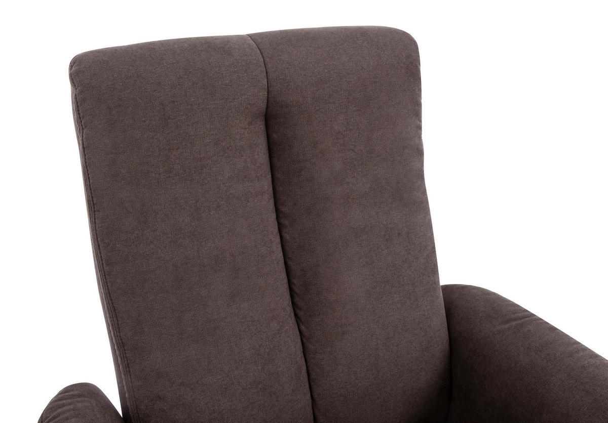 RELAXSESSELSET Chenille    - Chromfarben/Braun, KONVENTIONELL, Textil/Metall (80/113/84cm) - MID.YOU