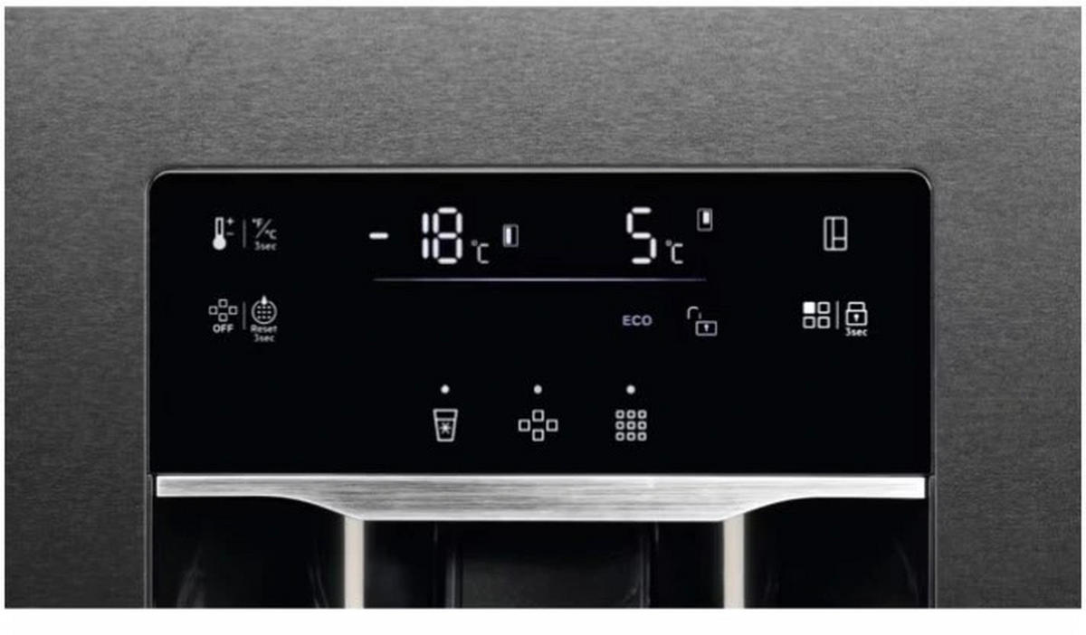 SIDE-BY-SIDE 91/177/73 cm ORX9V351DB  - Schwarz, Basics, Metall (91/177/73cm) - AEG