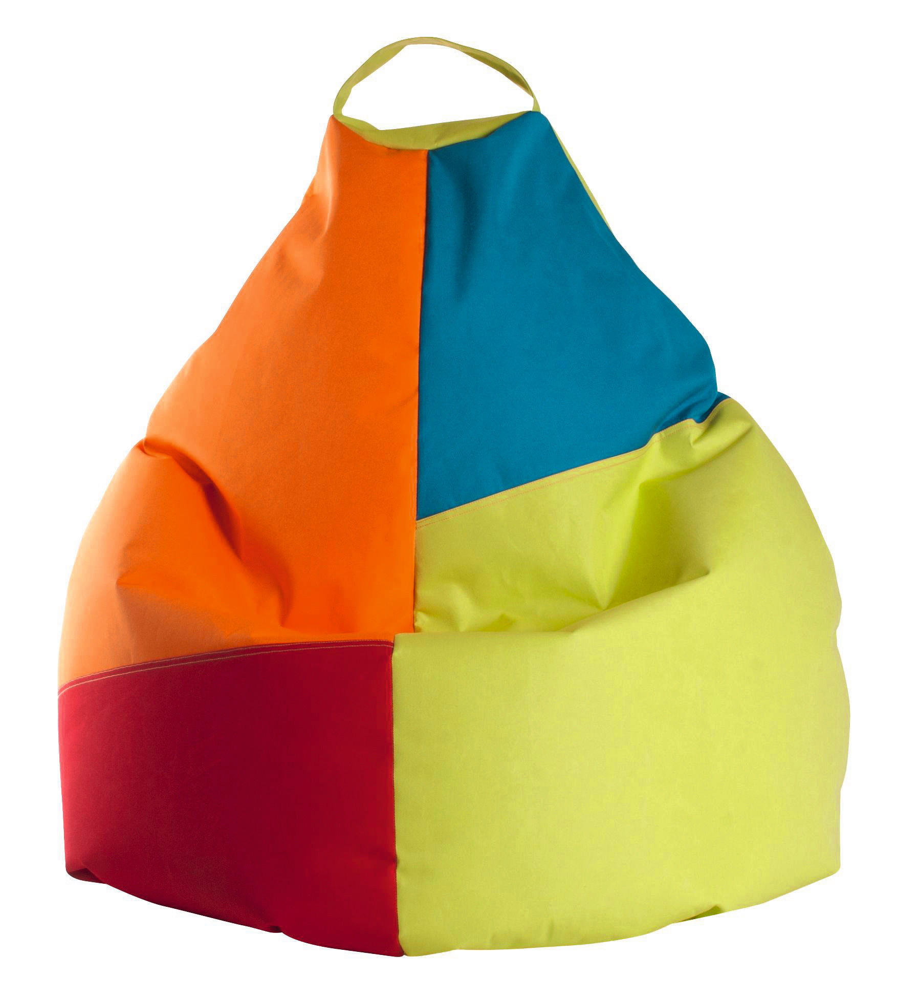SITZSACK 220 l  - Blau/Gelb, Design, Textil (110/70/110cm)