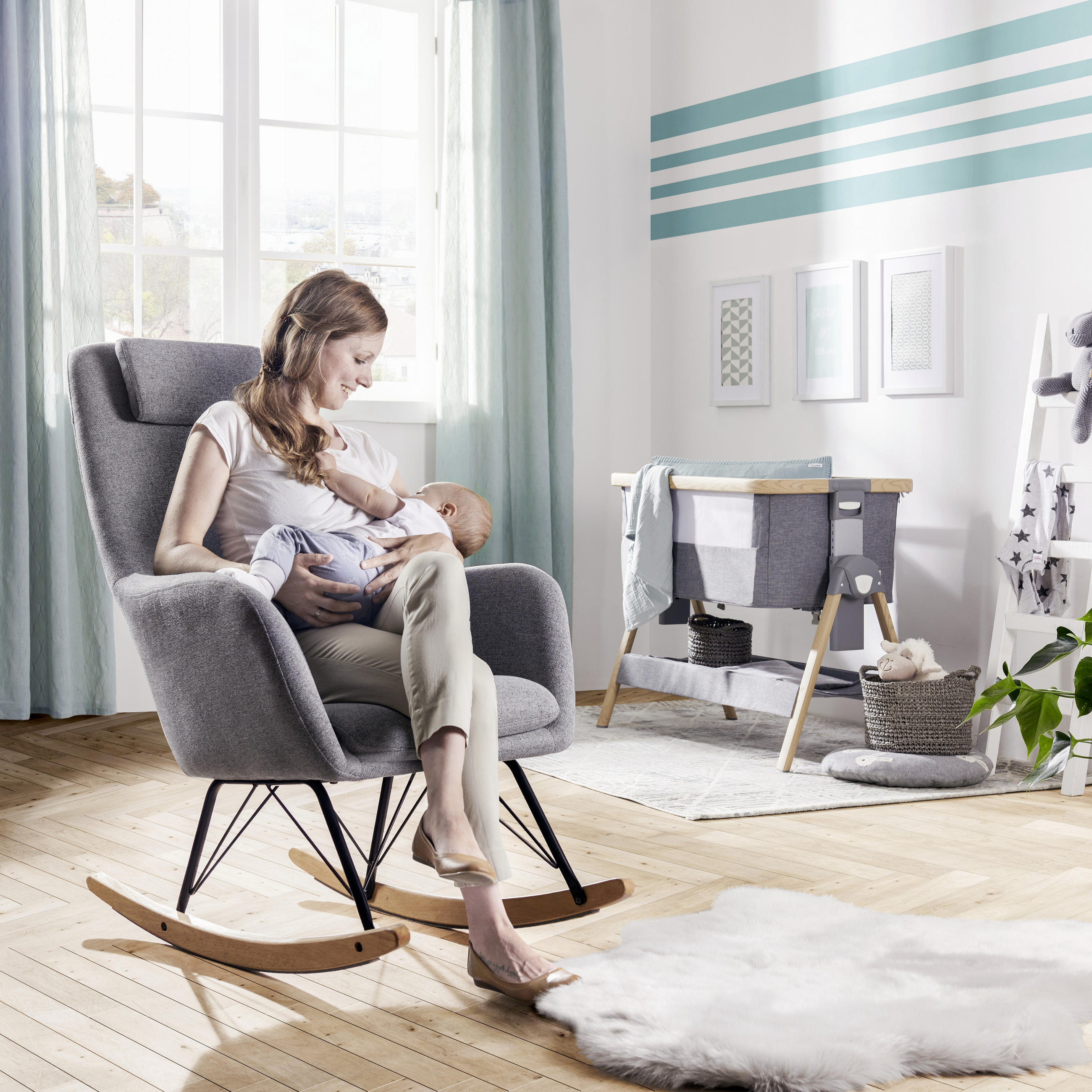 STILL- UND ENSTPANNUNGSSESSEL - Eichefarben/Schwarz, LIFESTYLE, Holz/Textil (68/107.5/87cm) - Jimmylee