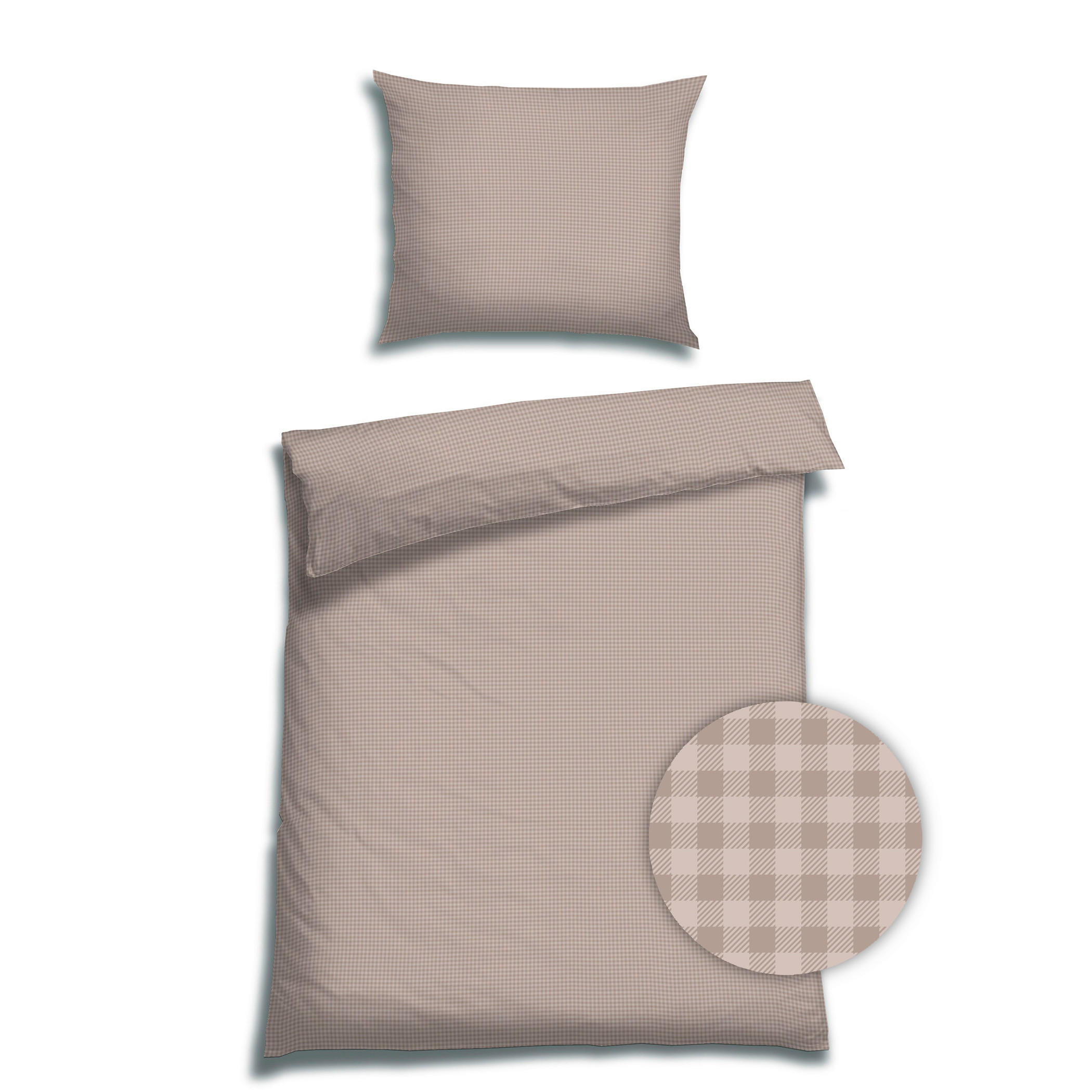 BETTWÄSCHE Satin 140/220 cm  - Beige, Basics, Textil (140/220cm) - Florella