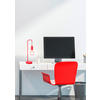 TISCHLEUCHTE 15/13/46 cm   - Rot, Trend, Textil/Metall (15/13/46cm)