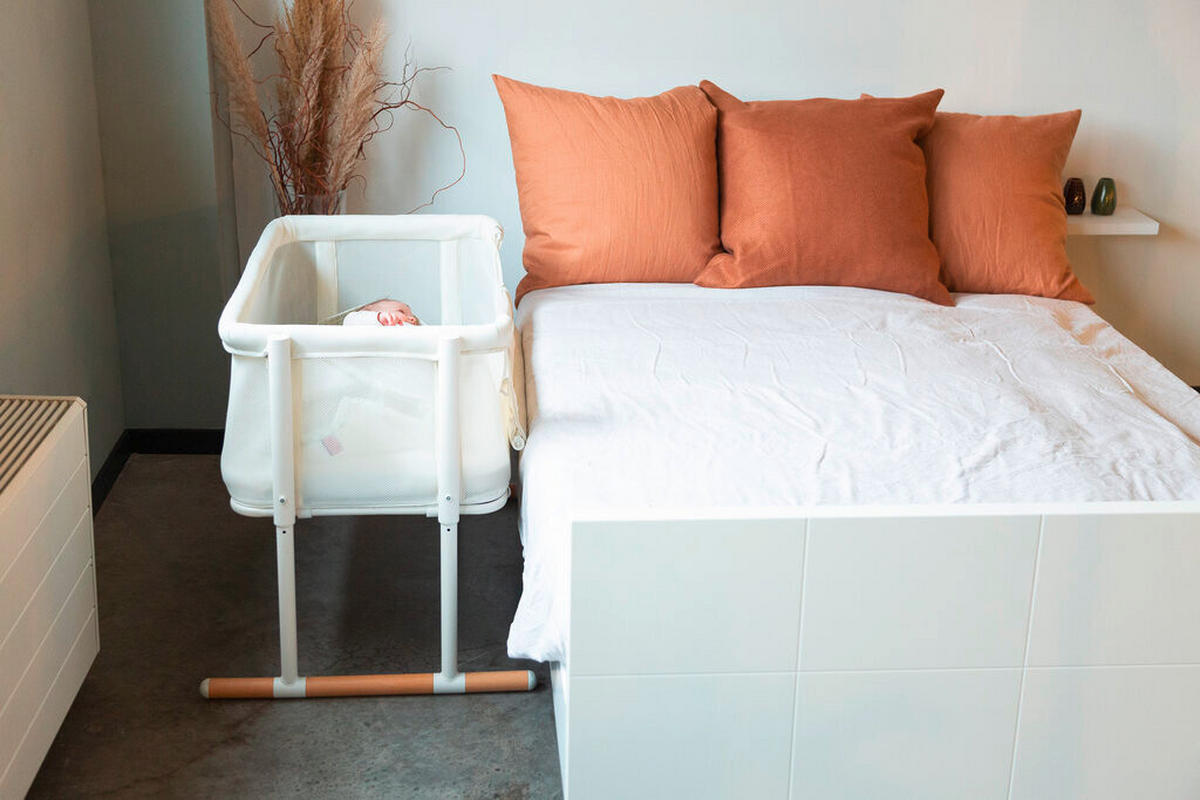 BEISTELLBETT   - Weiß/Naturfarben, KONVENTIONELL, Holz/Kunststoff (97/64/85cm) - Childhome