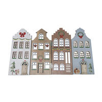 DEKOHAUS - Ecru/Gelb, LIFESTYLE, Holzwerkstoff/Metall (40/0,5/24cm) - X-Mas