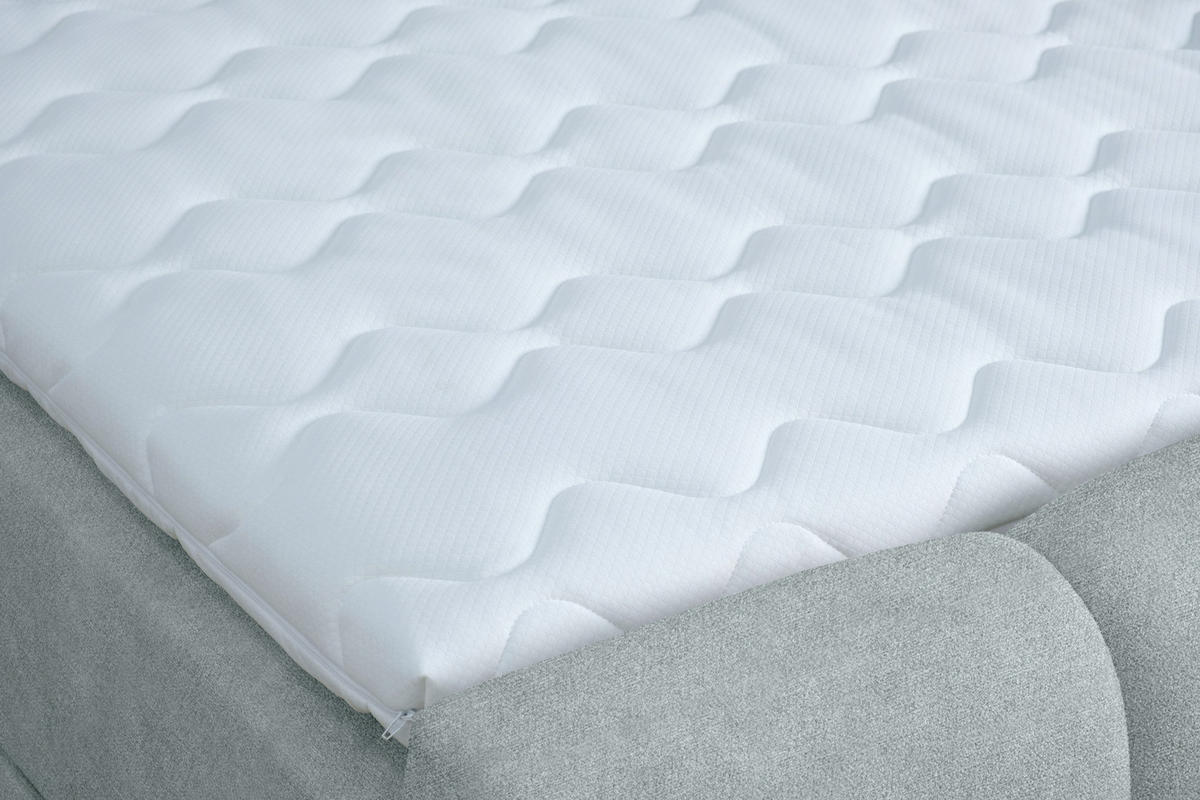 BOX KREVET     svetlosiva  - svetlosiva, Moderno, tekstil/drvo (185/110/220cm) - Hom`in