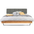 BETT 140/200 cm  in Grau, Buchefarben  - Buchefarben/Schwarz, Natur, Holz/Textil (140/200cm) - Valnatura
