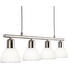 LED-PENDELLAMPA - vit, Design, metall/glas (70/160cm) - Novel
