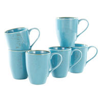 KAFFEEBECHERSET 6-teilig  - Hellblau, Trend, Keramik (300ml) - Creatable