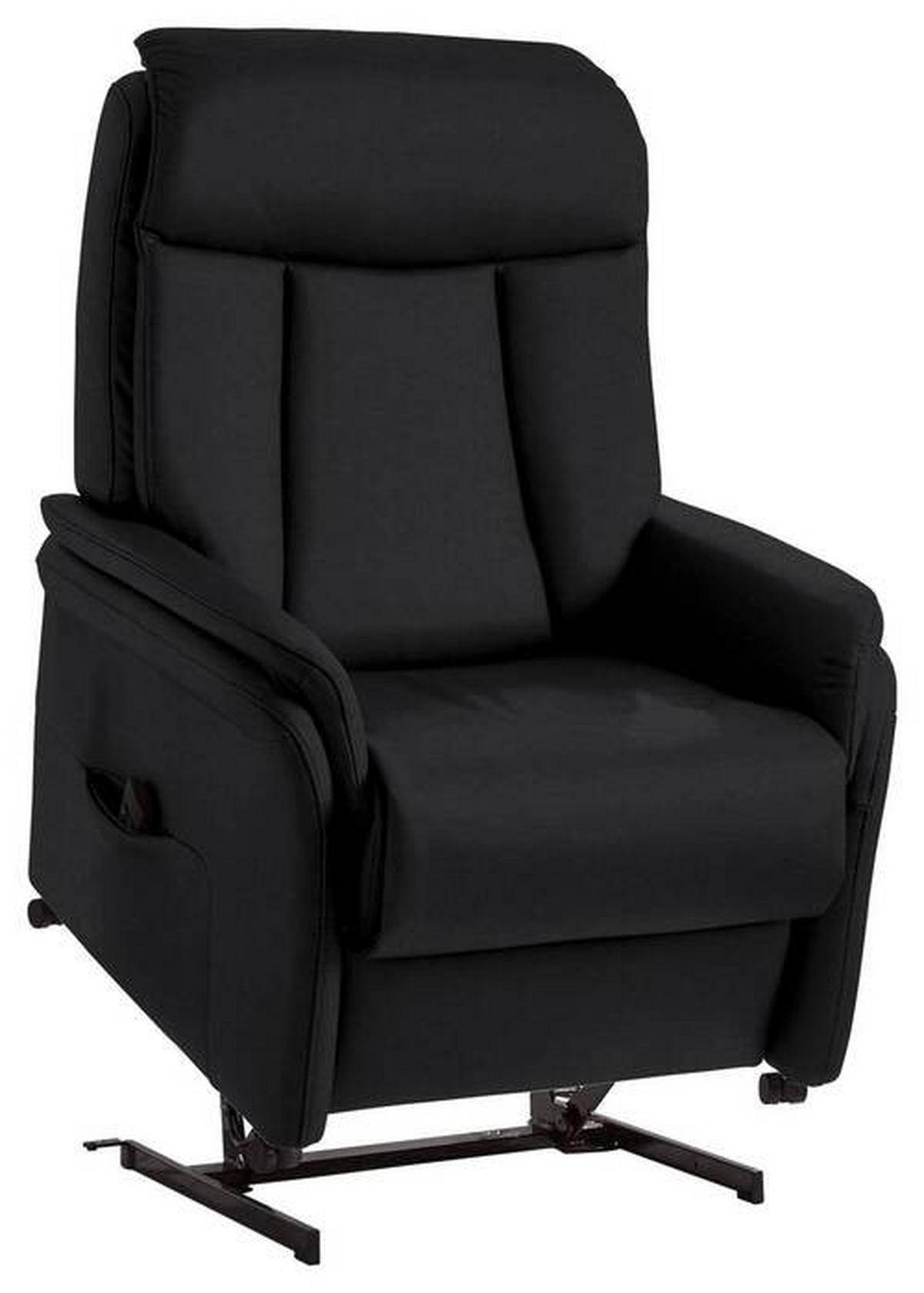 FERNSEHSESSEL in Schwarz  - Schwarz, Konventionell, Leder/Kunststoff (80/107/84cm) - Valdera