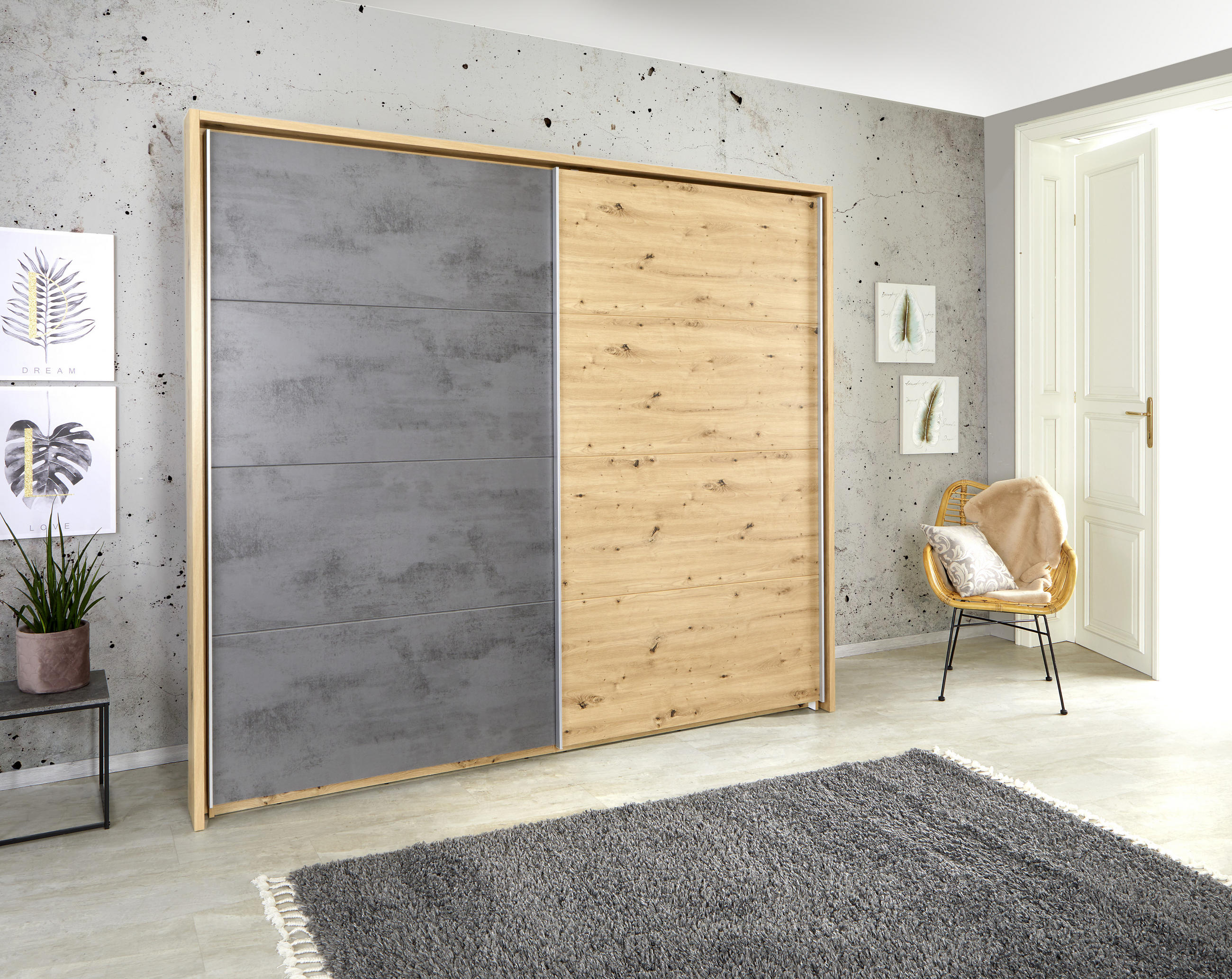 Passepartoutrahmen 280/215/17,5 cm Eichefarben  - Eichefarben, MODERN, Holzwerkstoff (280/215/17,5cm) - MID.YOU