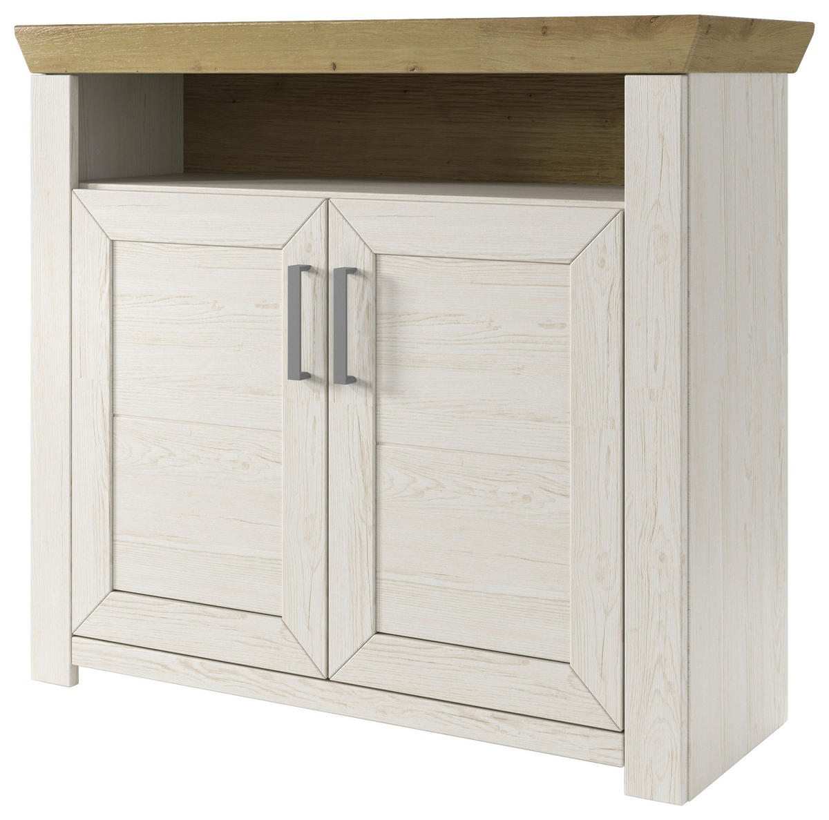 KOMMODE  in 104,5/93,4/42,2 cm  - Eichefarben/Pinienfarben, Basics, Holzwerkstoff/Metall (104,5/93,4/42,2cm) - SetOne by Musterring