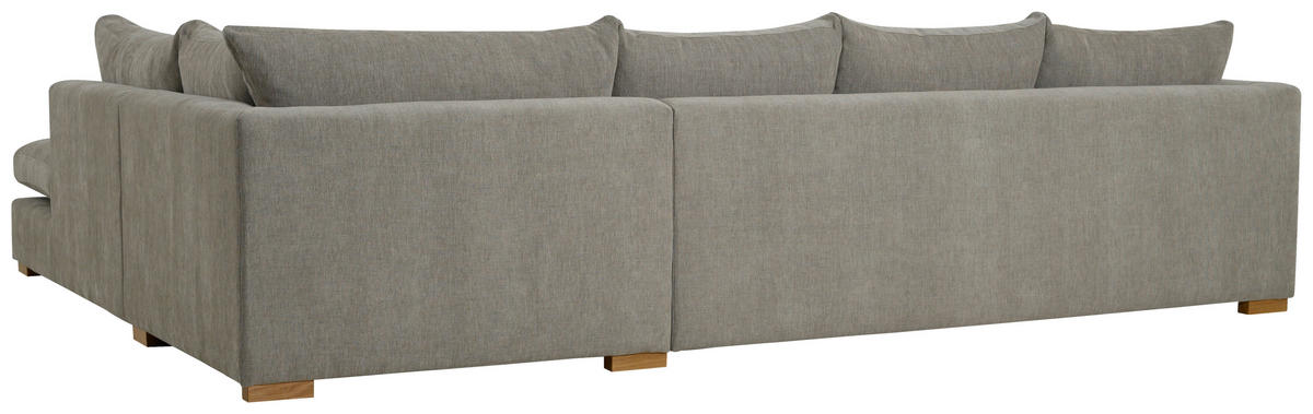 SOFFA i beige  - beige/brun, Klassisk, metall/trä (318/80/272cm) - Hom`in