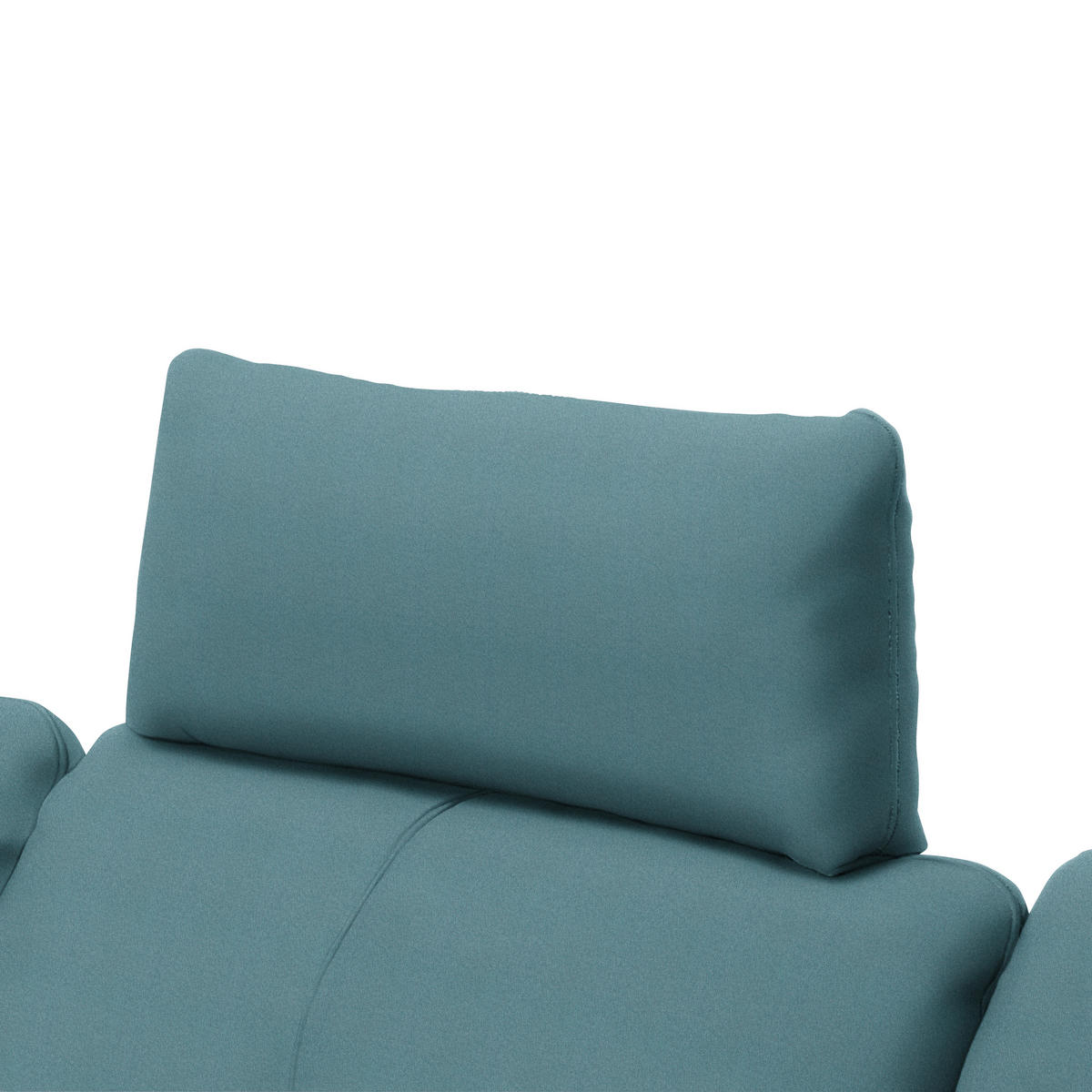 ECKSOFA in Webstoff Hellblau  - Schwarz/Hellblau, Design, Textil/Metall (179/301cm) - Chilliano