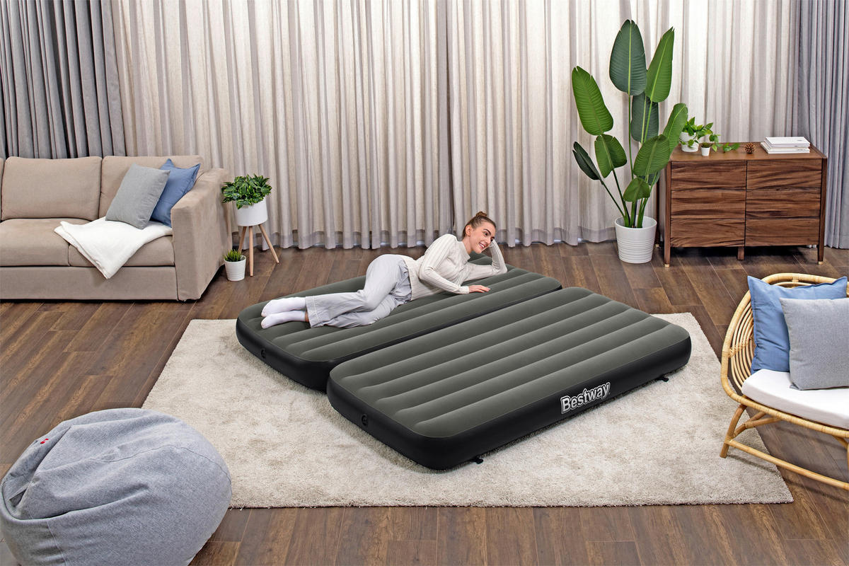 LUFTBETT TRITECH CONNECT 67922 Schwarz, Dunkelgrau  - Dunkelgrau/Schwarz, KONVENTIONELL, Kunststoff (188/99/25cm) - Bestway
