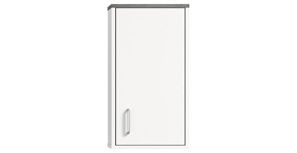 HÄNGESCHRANK 32/60/21 cm - Silberfarben/Weiß, MODERN, Holzwerkstoff/Kunststoff (32/60/21cm) - Xora