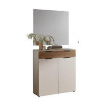 GARDEROBE 2-teilig  in 90/199/40 cm  - Kaschmir/Eichefarben, Design, Holzwerkstoff (90/199/40cm) - Voleo
