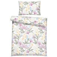 BETTWÄSCHESET Satin 160/210 cm  100 cm/65 cm  - Multicolor, Basics, Textil (160/210cm) - Ambiente