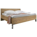 BETTANLAGE 180/200 cm  in Eichefarben  - Eichefarben, KONVENTIONELL, Glas/Holzwerkstoff (180/200cm) - Venda