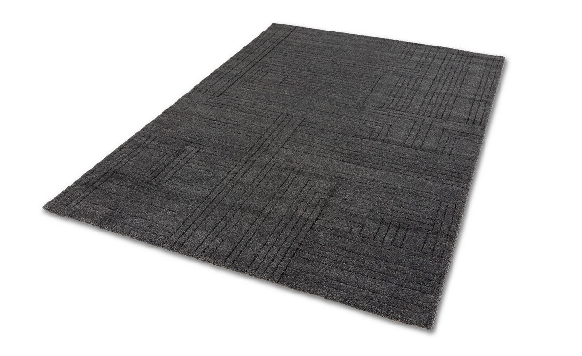 WEBTEPPICH 80/150 cm Pure Design Anthrazit  - Anthrazit, Basics, Textil (80/150cm) - Schöner Wohnen