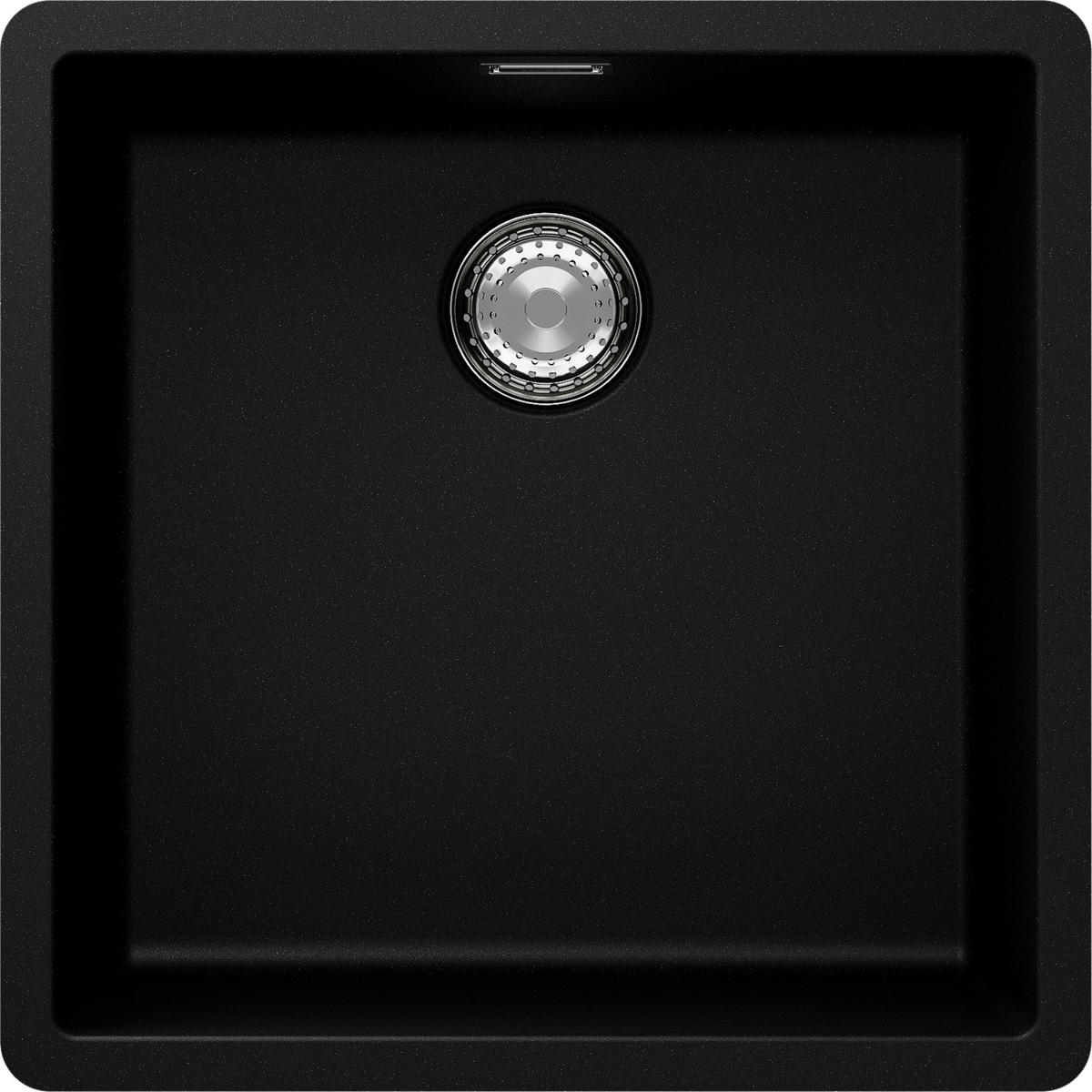 SPÜLE GREN100FBPUR  - Schwarz, Basics, Stein (45,6/29/45,6cm) - Schock