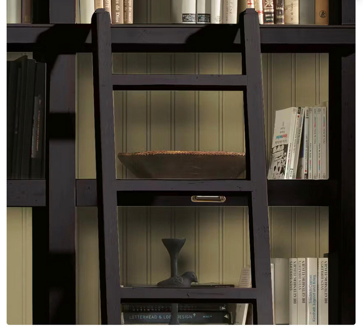 WOHNWAND UrbanClass 3-teilig  in Creme, Schwarz  311/238,5/52-46,5 cm  - Creme/Schwarz, LIFESTYLE, Holz/Metall (311/238,5/52-46,5cm) - Livetastic