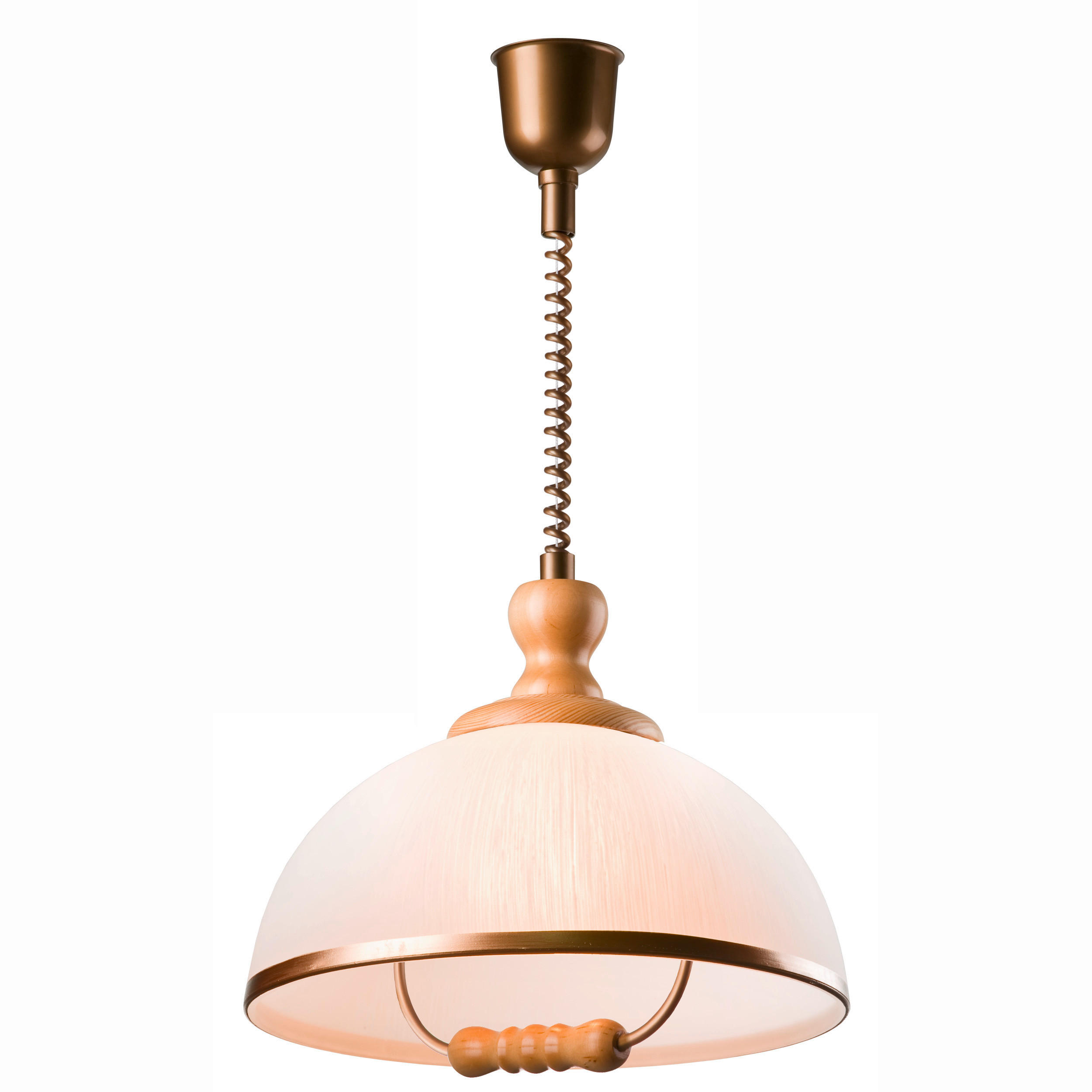 HÄNGELEUCHTE Ramona 64/30/64 cm   - Kieferfarben, KONVENTIONELL, Glas/Holz (64/30/64cm)