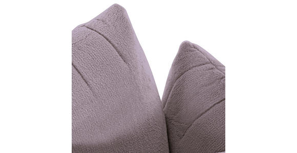 BIGSOFA Plüsch Grau  - Schwarz/Grau, KONVENTIONELL, Kunststoff/Textil (240/78/107cm) - Carryhome
