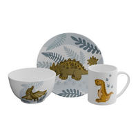 RAŇAJKOVÁ SÚPRAVA porcelán keramika  - viacfarebná/modrá, Trend, keramika (20.5/23/9cm) - Sola