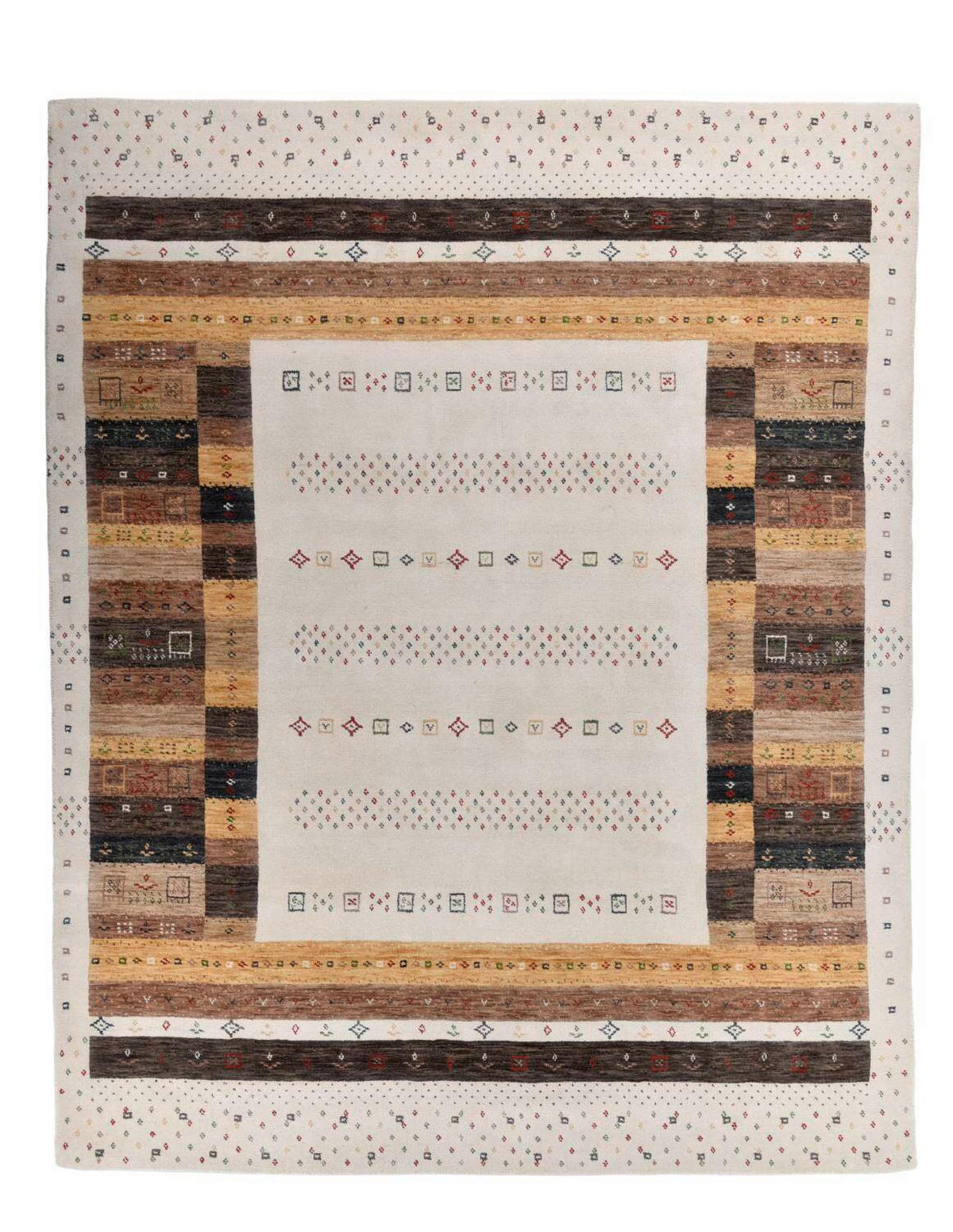 ROČNO TKANA PREPROGA  60/90 cm  tkano  svetlo rjava  - svetlo rjava, Basics, tekstil (60/90cm)