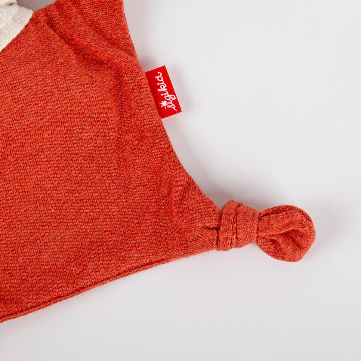 SCHMUSETUCH - Dunkelorange/Weiß, Basics, Textil (13/19/9cm) - Sigikid