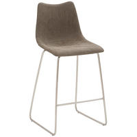 TRESENSTUHL Lederlook Schlammfarben, Edelstahlfarben  - Edelstahlfarben/Schlammfarben, KONVENTIONELL, Textil/Metall (49/99/51cm) - Livetastic