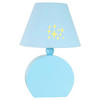 KINDERTISCHLEUCHTE 18/18/26 cm   - Hellblau, Basics, Holzwerkstoff/Textil (18/18/26cm)