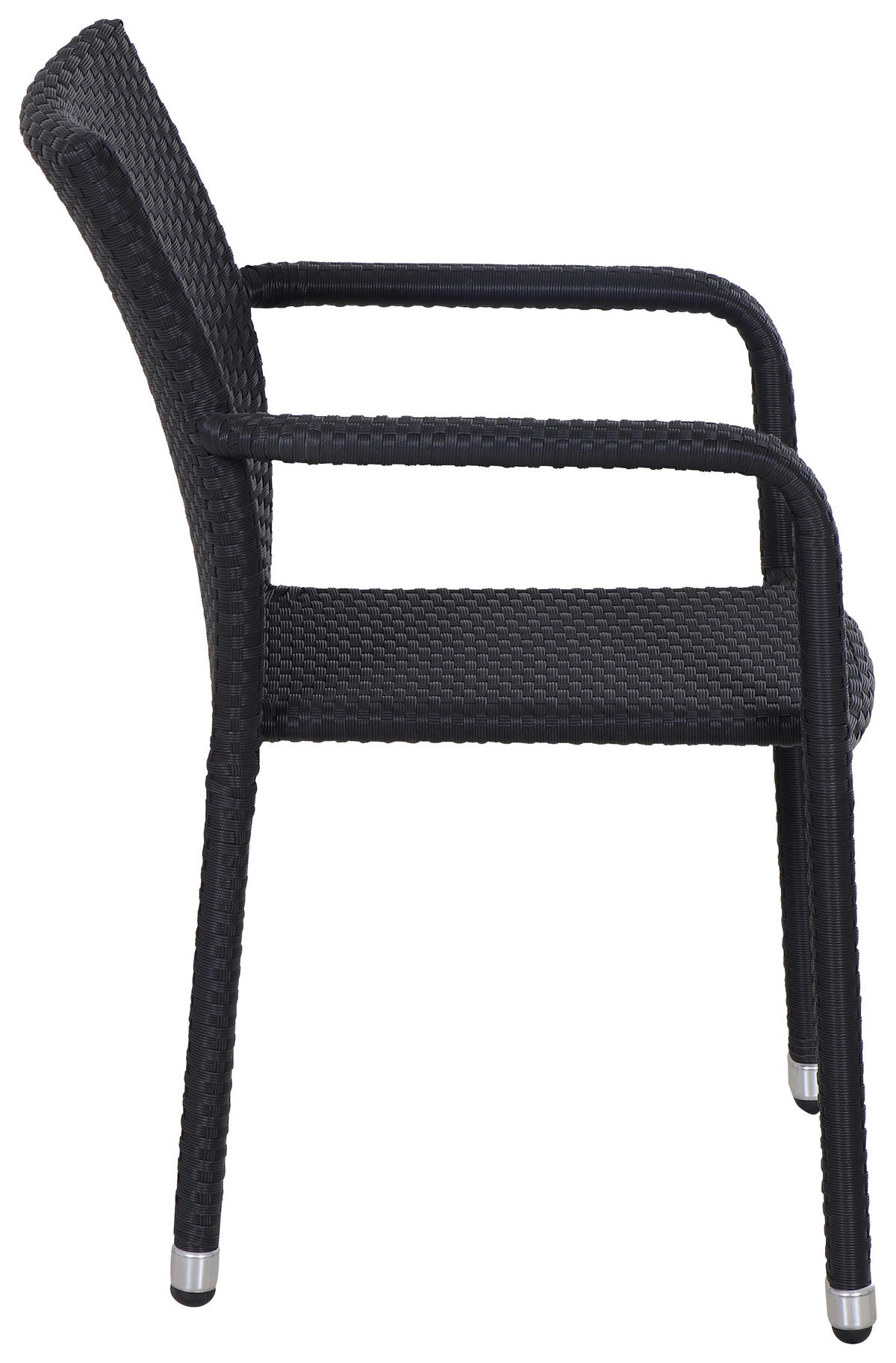 STAPELSESSEL - Schwarz, MODERN, Kunststoff/Metall (56/83/60cm) - Siena Garden