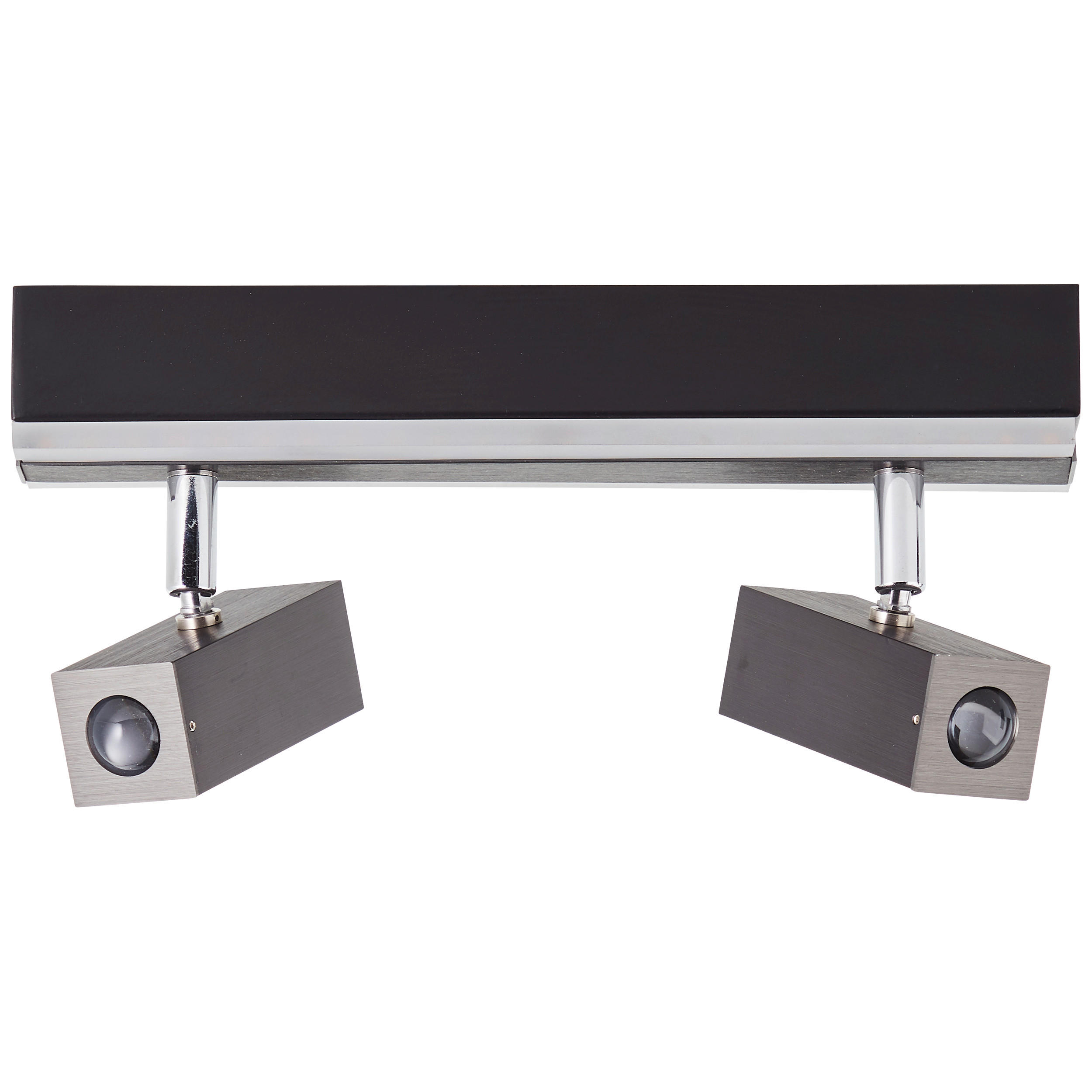 LED-STRAHLER 27/9,8/5 cm   - Schwarz/Alufarben, Design, Metall (27/9,8/5cm) - Brilliant
