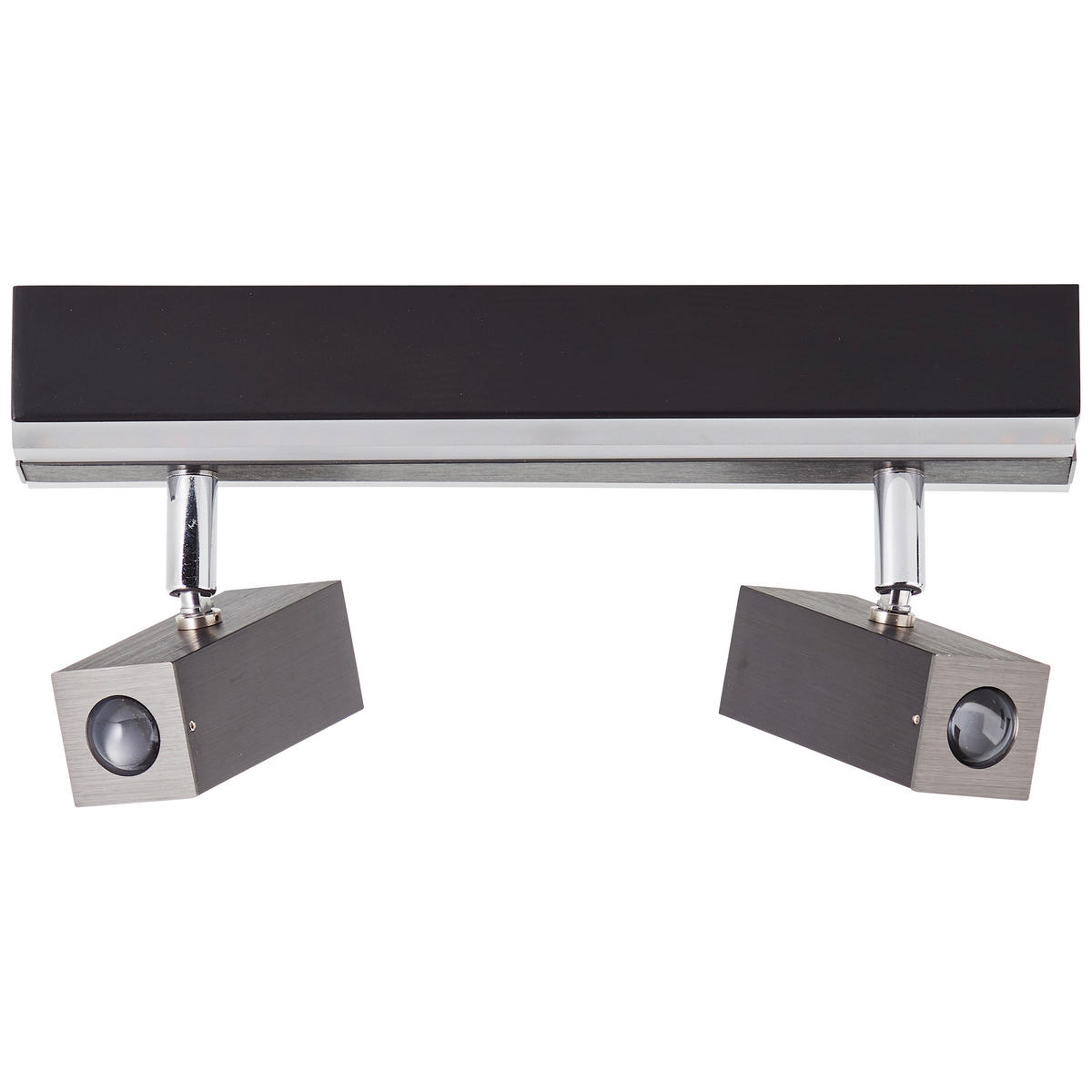 LED-STRAHLER 27/9,8/5 cm   - Schwarz/Alufarben, Design, Metall (27/9,8/5cm) - Brilliant