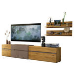 WOHNWAND  in Taupe, Wildeiche  310/175/47 cm  - Taupe/Wildeiche, Design, Holz/Holzwerkstoff (310/175/47cm) - Novel